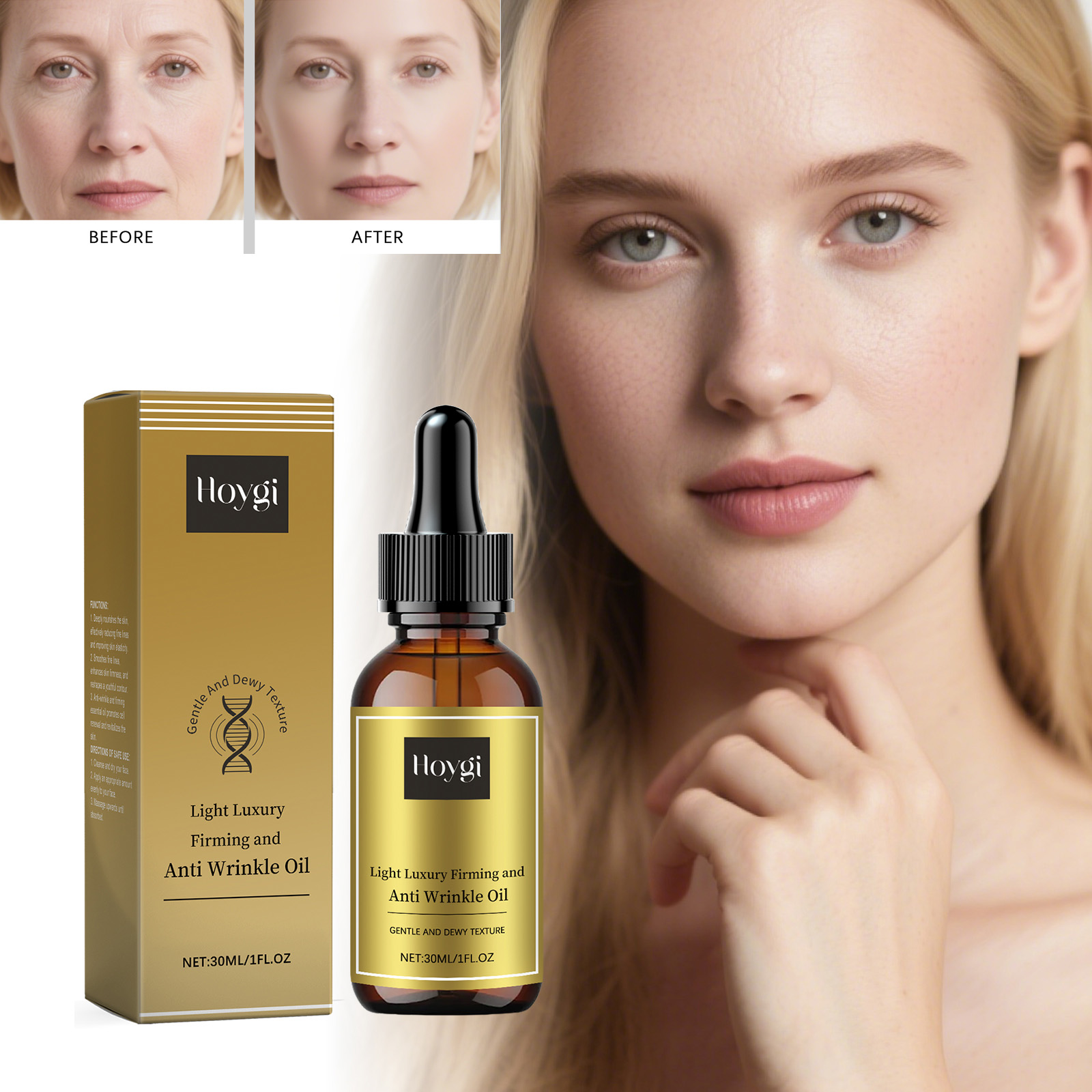 Luxury Skincare Moisturizer - Rassodante cuidados faciais óleo levantamento anti