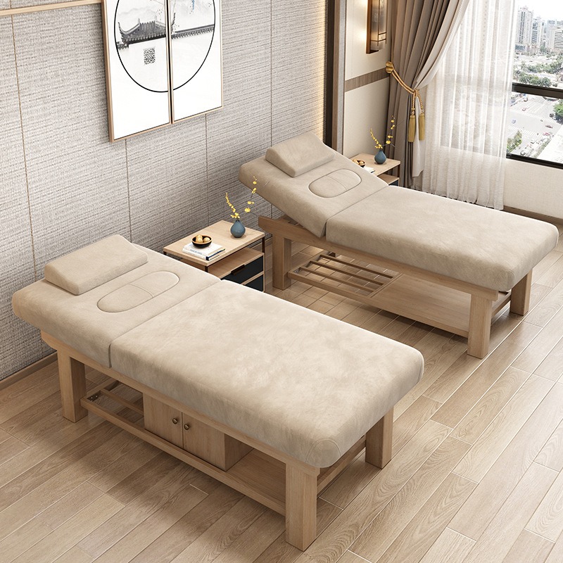 Cama de Massagem de Madeira Mo - Luxury Skincare And Spa avaliação e preço